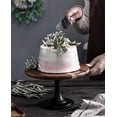 thumbnail image 4 of Cake Stand Cupcake Display: Wedding Cup Cake Pedestal Stands Round Acacia Wood Dessert Riser Cookie Serving Tray Vintage Pie Plate Holder Farmhouse Halloween Christmas 11.81 Inch/30cm, 4 of 6