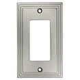 thumbnail image 2 of Cosmas 25000-SN Satin Nickel Single GFI / Decora Rocker Wall Switch Plate Switchplate Cover, 2 of 2