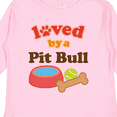 thumbnail image 4 of Inktastic Pit Bull Loved by a (Dog Breed) Boys or Girls Long Sleeve Toddler T-Shirt, 4 of 5