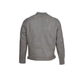 thumbnail image 3 of LAS Men's Gray racer style leather jacket Long sleeves Zip up closure 2 chest pockets with zip 2 side pockets, 3 of 3