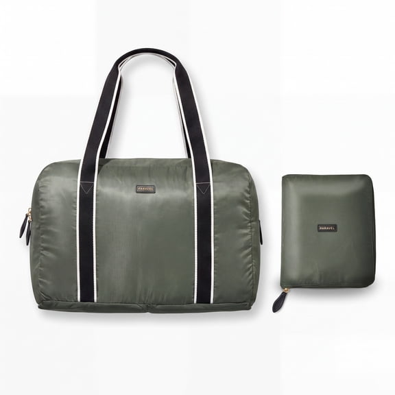 Paravel Fold-Up Bag, Lightweight Collapsible Duffle for Travel - Safari Green