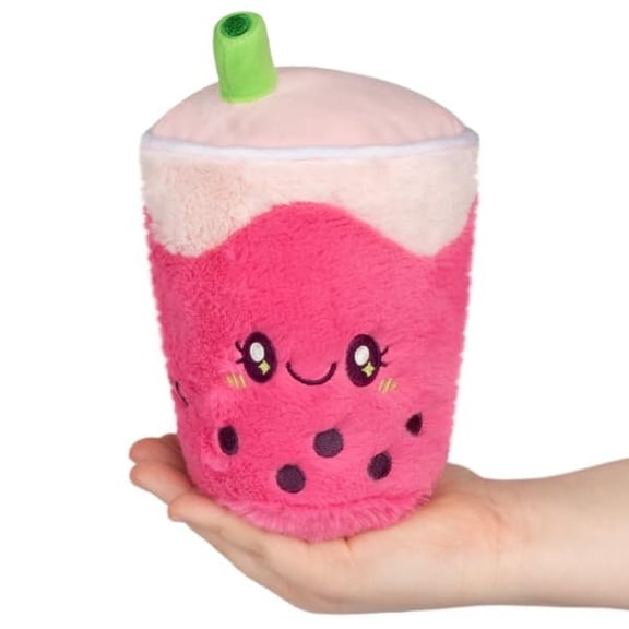 Squishable / Snugglemi Snacker Strawberry Bubble Tea Plush