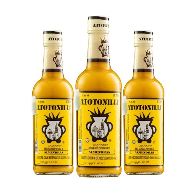 Tripack Rompope Atotonilli Almendras 375 Ml Atotonilli Rompope