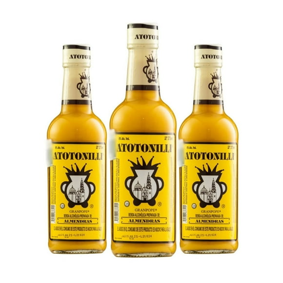 Tripack Rompope Atotonilli Almendras 375 Ml Atotonilli Rompope
