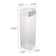 thumbnail image 7 of Yamazaki Home Water Pitcher, White, ABS Plastic, 0.4 gallons, 1.2 liters, Airtight, Lid, No Assembly, 7 of 7