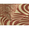 thumbnail image 4 of Ambesonne Retro Quilted Bedspread Set 3 Pcs, Circular Spiral Motifs, King Size, Rust and Pale Yellow, 4 of 5