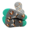 thumbnail image 3 of Urban-Peacock Men's Novelty Fun Socks - Dogs - Beagles in Gray, 1 Pair, 3 of 5