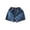 Dark Blue, variant on Toddler Kids Solid Denim Shorts, Elastic Waist Casual Soft‑Wash Jean Shorts, Unisex Loose‑Fit Everyday Summer Trousers for Baby Boys Girls 1‑6 Years Old