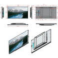 thumbnail image 6 of 55inch 4K Digital Signage Display, 2500nits High Brightness, LCD Monitor Slim Fit Frameless Advertising Display, Wall Mount Digital Display, CMS Remote Publishing, 7/24 Timer Switch, Built-in Speaker, 6 of 10