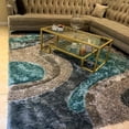 thumbnail image 5 of Latigo Bay Viscose Shiny Design Multi-Textural 5' x 7' Area Rug by Makymo, 5 of 7