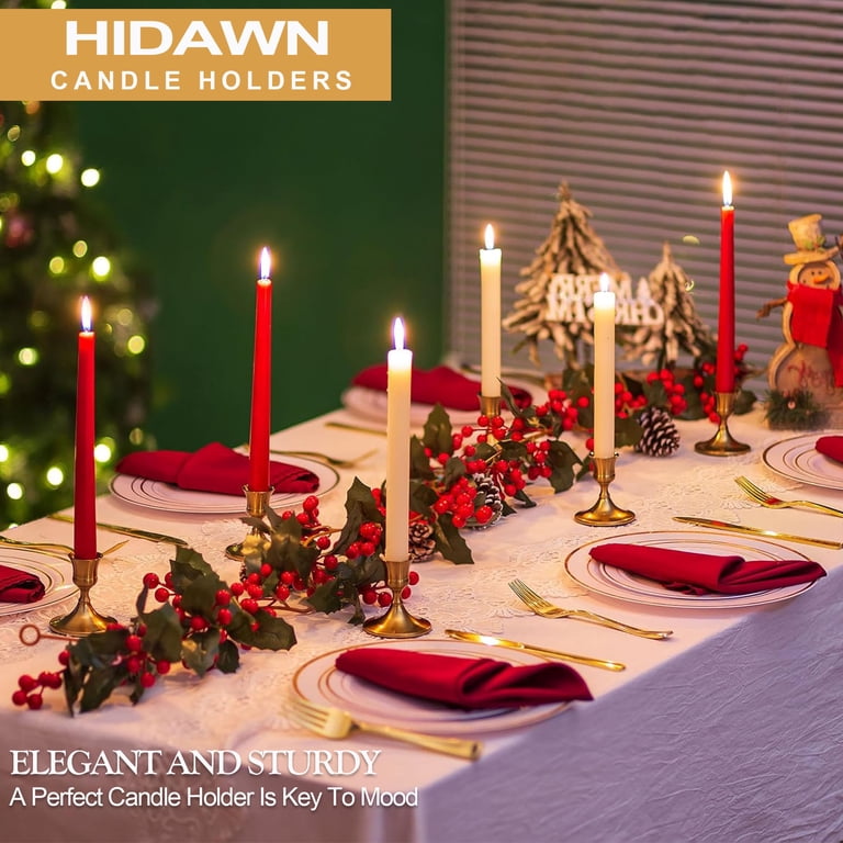 Hidawn Gold Metal Taper Candlestick Holders, Set of 3 photo 7