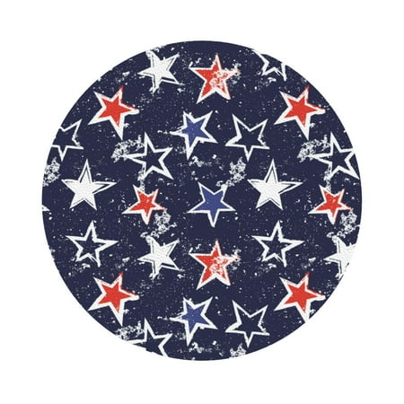 

Coaee Watercolor Stars Print Leather Coasters Set of 6 Non-Slip Washable Cup Coasters for Home Office Bar Round Shape