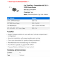 thumbnail image 2 of Fuel Tank Cap - Compatible with 2011 - 2020 Nissan Rogue 2012 2013 2014 2015 2016 2017 2018 2019, 2 of 2