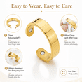 thumbnail image 7 of Vayro Ring for Women & Men, 4-Strong Magnet Adjustable Wellness Ring Stainless Steel Open Lightweight and Water-Resistant Rings, 7 of 7