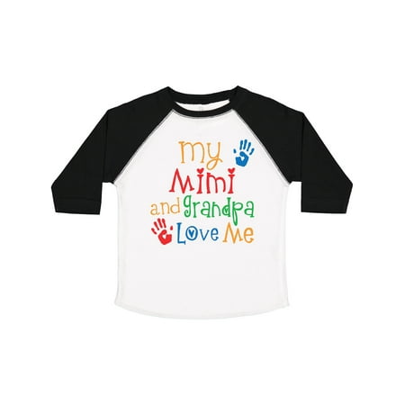 

Inktastic My Mimi and Grandpa Love Me Gift Toddler Boy or Toddler Girl T-Shirt