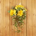 thumbnail image 3 of Cesta Colgante De Gipsófila Y Girasol Muy Vendida, Para Colgar En La Pared, Adorno Para La Puerta, Simulación De Flor, Margarita Decorativa, 3 of 8