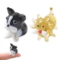 thumbnail image 1 of Figuras pequeñas de vidrio de 2 uds., arte de vidrio soplado a mano, animales, regalo coleccionable, decoración del hogar, 1 of 5