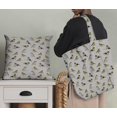 thumbnail image 5 of Soimoi Georgette Viscose Fabric Flycathcer Bird Printed Fabric 1 Yard 42 Inch Wide, 5 of 5