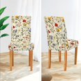 thumbnail image 3 of Yayeee 4 Pack Dining Chair Covers Stretch Parson Chairs Slipcovers Seat Protector, Beige Floral, 3 of 6