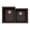 Mocha, variant on Houzer Quartztone 33 in Slate Granite Composite Undermount 60/40 Double Bowl Kitchen Sink - M-175U SLATE