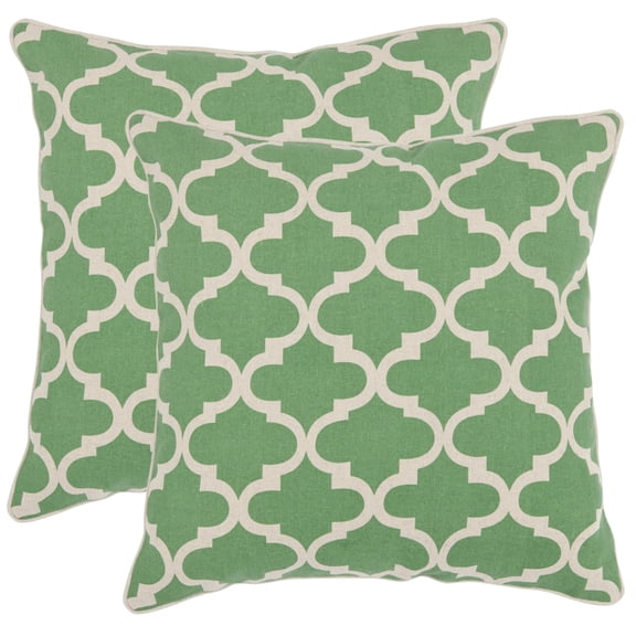 SAFAVIEH Suzy Pillow Set of 2 Green