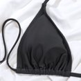 thumbnail image 2 of Gibobby Bañador de Bikini Nuevo bikini con cordones de piezas sexy traje de baño dividido(Negro,G), 2 of 5