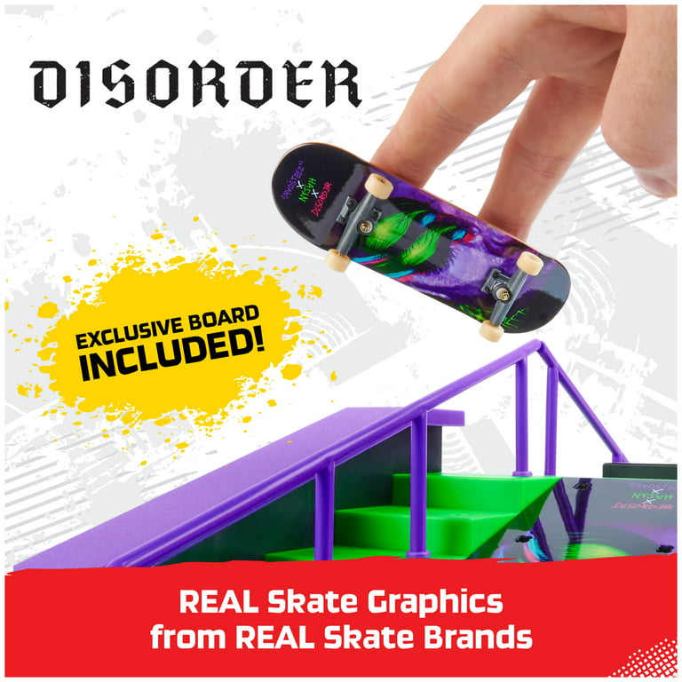Tech Deck, Nyjah Rail Shredder Skatepark, X-Connect Fingerboard Park  Creator (Walmart Exclusive)
