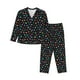 thumbnail image 1 of Fotbe Multi-Colored Stars Conjunto de Pijama de Manga Larga para Mujer con Estampado, Ropa de Dormir de 2 Piezas, Conjunto de Casa Suave y Cómodo con Bolsillos-X-Large, 1 of 7