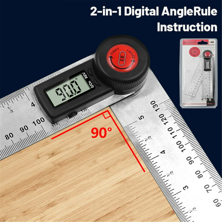 TK323PLUS Digital Angle Finder Protractor - 2 in 1 Angle Finder Ruler –  Tekcoplus Ltd.