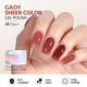 thumbnail image 5 of Set de esmaltes de uñas en gel GAOY Jelly Brown, 6 colores, 6,5 ml, para salón, bricolaje, 5 of 6