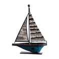 thumbnail image 3 of Decoración de velero, regalo decorativo, colección de arte, modelo de velero retro de buena suerte 115 x 4 x 16 cm, 3 of 9