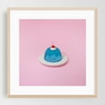 thumbnail image 2 of Blue Gelatin Dessert - Digital Art Dessert Pop Art Kitchen Decor Pastel Minimalist Modern Art Whimsical Unframed Wall Art Print 40 x 40 inches, 2 of 9