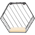 thumbnail image 1 of Estante de pared de hierro para cocina, baño, almacenamiento de pared para decoración del hogar, 1 of 6