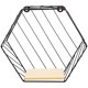 thumbnail image 1 of Estante de pared de hierro para cocina, baño, almacenamiento de pared para decoración del hogar, 1 of 6