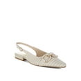 thumbnail image 4 of London Rag Crina Pearl-Detailed Horsebit Woven Womens Flats, 4 of 9