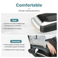 thumbnail image 3 of CONCETTA Ergonomic Gaming Chair with Lumbar Support and Flip-up Armrests, Adjustable Swivel Rolling Chair with Rocking Function for Adults, Black and White, 3 of 8