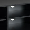 thumbnail image 2 of CorLiving Hollywood 3-Shelf Engineered Wood TV Stand for TVs up to 85" in Black, 2 of 9