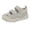 Khaki, variant on Ruyang Girls Mesh Sandals Closed Toe Adjustable Straps Flats Breathable Beach Vacation Sandal Lightweight Casual Shoes