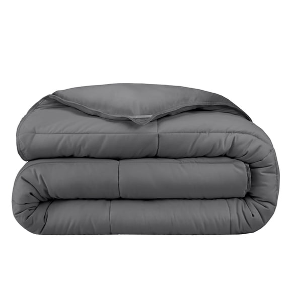 Bare Home Ultra-Soft 1800 Collection Down Alternative Comforter Duvet Insert - California King, Gray