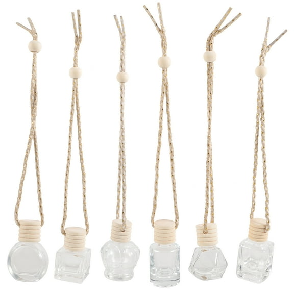 Himition 6 Pcs Car Perfume Bottle Pendants Mini Perfume Diffuser Bottles Vehicle Pendant