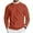 Ginger, variant on Mens Sweaters 2025 Fall Big and Tall Ribbed Solid Color Pullover Trendy Long Sleeve Crewneck Sweater Pullover Cable Knitted Sweater Top Yellow 3XL