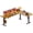 Rustic Brown2, variant on Casaottima 63 Inch Reversible Electric L Shaped Standing Desk, Height Adjustable Corner Stand up Desk, Ergonomic Large Lift Table for Home, Office, Workstation, Reception Room, White