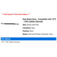 thumbnail image 2 of Rear Brake Hose - Compatible with 1979 - 1985 Cadillac Eldorado 1980 1981 1982 1983 1984, 2 of 2