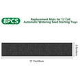 thumbnail image 6 of Opvise 8-Pack Replacement Capillary Mats for 24-Cell Seed Starter Kit, Durable Felt Self-Watering Plant Pads, Pre-Cut Hydroponic Gardening Accessories, Absorbent Seedling Trays (13x8" & 18x4"), 6 of 7