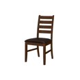 thumbnail image 4 of Monarch Specialties Dining Chair, 37" Height, Set Of 2, Dining Room, Kitchen, Side, Upholstered, Brown Solid Wood, Brown Leather Look, Transitional, 4 of 4