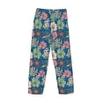 thumbnail image 4 of Kdxio Colorful Flowers Print Men's Sleep Pajama Pant Lounge Pants with Pockets, 4 of 8
