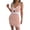 Orange, variant on IROINNID Sheath Dress For Women Suspender V-Neck Contrast Stripe High Waist Knitted Suspender Wrap Hip Dress Short Stripes Dress