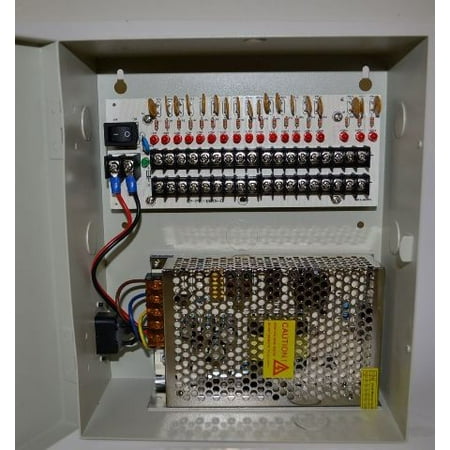 CCTV Power Supply Distribution Box - 12V DC 18 channels High Output 20 (Best Home Improvement Youtube Channels)