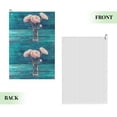 thumbnail image 2 of Easygdp Flowers in Glass Vase Golf Towel 24x16in for Men and Women with Carabiner Clip for Easy Attachment, 2 of 8