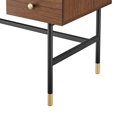 thumbnail image 6 of Computer Work Desk, Brown Black, Wood, Metal, Home Office Business, Modern Contemporary HB34659, 6 of 10